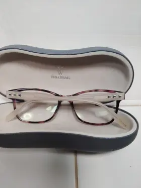 150-17-135 Vera Wang Eyeglass Frames Purple Turtuis Kami Ay Case Included