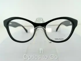 49-17-130 Vera Wang 715317063722 V 374 Black Petite Ladies /frame Only Eyeglass Frame