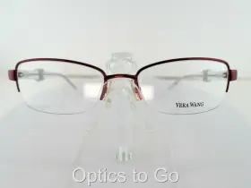 52-17-135 Vera Wang 715317914536 V 327 Burgundy Petite Ladies Frame Only Eyeglass