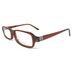52-15-135 Vera Wang V147-bu Eyeglasses Frames V147 Bu Burgundy Red Silver Crystals