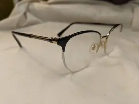 Ve1247 Versace 053672754483 1252 Black Pale Gold Women Eyeglasses 52-17 140
