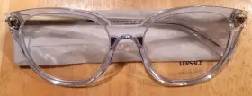 0ve3242 Versace Ve 3242a 148 Transparent Plastic Round Eyeglasses 54mm
