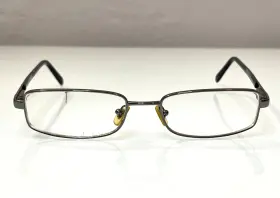 1067-1001 Versace Eyeglasses Mod. 1067 1001 Dark Gunmetal Half Rim Frame Italy 52 17 135