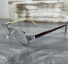 1106-b Versace Eyeglasses Mod Frames Only Made In Italy 52 17 130 With Case Read