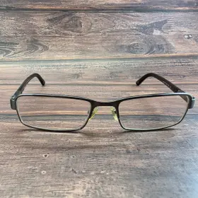 51-17-140 Versace 1181 Mod 1262 Gunmetal Black Rectangular Eyeglasses Read