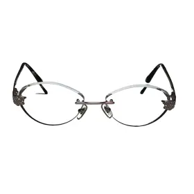 1203-b Versace Womens Pink With Rhinestones Eyeglasses - Mod 1260 51 16 135