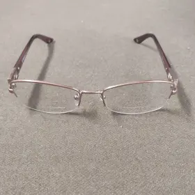 1206b1052 Versace Italy 1206b 1052 Half-rim Geometric Crystal Hinges Eyeglasses