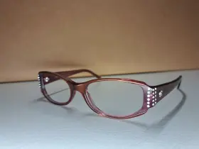 53-17-135 Versace 3023-b Mod 277 Eyeglasses Pink Brown Glitter Plastic Frames
