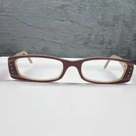 50-17-135 Versace 3061-b Authentic 246 Purple/beige Eyeglasses Italy Frames Only