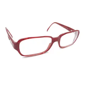 3075-b Versace 584 Red Rectangle Eyeglasses Frames 52-16 135 Italy Men Women