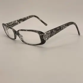 52-15-135 Versace 3101-b Eyeglasses Mod 720 Unisex Black Marble Frames Only