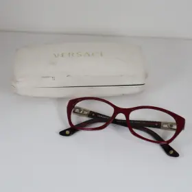 3170-b Versace 5026 Red/tortoise Cat Eye Eyeglasses Frames 52-16-135mm