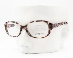 3179-b Versace Eyeglasses Glasses Ve 3179b 999 Pink Brown Tortoise With Crystals 54mm