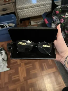 3192b Versace Womens Eyeglasses - Black