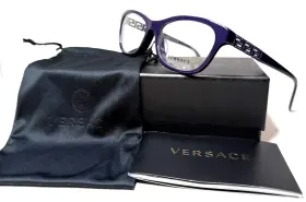 3212-b-a Versace Mod. 5064 Violet/temples With Studs Eyeglasses Authentic 54-16