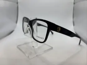 A4885 Versace 3266 Mod. Gb1 55/17 145 Men S Black Full Rim Eyeglasses Italy