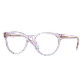 3321u Versace Vk 5372 Pink Transparent Plastic Phantos Eyeglasses 46mm