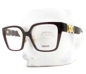 3371d Versace Eyeglasses Mod 5263 Glasses Dark Bordeaux Purple 54mm With Case