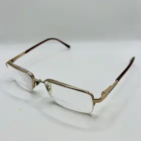 Versace Mod.1066 Eyeglasses Frames Only 1053 Brown Gold Rectangular 50-18-135