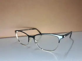 53-16-140 Versace Mod.1251 Eyeglasses Frames 1366 Black Gold Cat Eye Full Rim