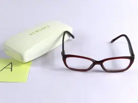 Mod.3148 Versace Mod 3148 974 Eyeglass Frames Rectangular Cats Eye Clear Red Medusa Head