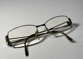 Mod1117b Versace Gold Rectangular Glasses Medusa Studded Temple Italy 53 17 Read