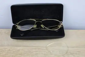 Versace Ve1269 Eyeglasses - 1269 Gold Demo Lens 57 16 Frames Case Parts Repair