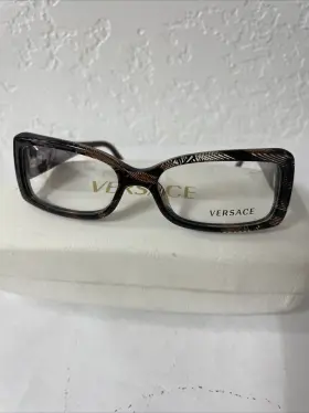 Ve1285 Versace Eyeglasses 3119 835 Frame With Clear Lens Authentic