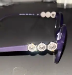 53-15-140 Versace Ve3181b Ve 3181-b 5064 Purple Eyeglasses Frames Womens Round 7296
