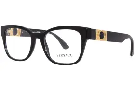 Ve3314 Versace Gb1 Eyeglasses Frame Mens Black Full Rim Square Shape 54-mm