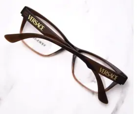 Ve3316 Versace 5332 53 18 145 Eyeglasses Womens Brown Grad.beige Frame Only