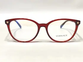 Ve33256 Versace New Womens Mod 388 Eyeglasses Frames Red Round 54/17 140