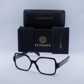 Ve3337gb1 Versace Ve3337gb1/53 New Ve3337 Gb1 Black 53mm Eyeglasses