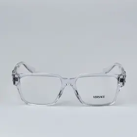 Ve3346 Versace Men Eyeglasses Crystal Demo Square 148 Brand New