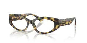 Ve3369 Versace New 5392 Brown Yellow Havana 53/17/140mm Authentic Eyeglasses
