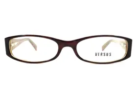 Mod.vr8032 Versus By Versace Petite Eyeglasses Frames 475 Brown Yellow 49-16-130