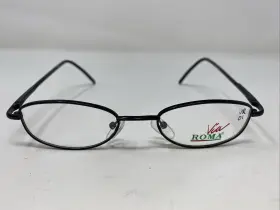 44-18-140 Via Roma Vr531 Mbk Matte Black Metal Full Rim Eyeglasses Frame F33