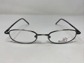 46-18-140 Via Roma Vr534 Asl Antique Silver Metal Full Rim Eyeglasses Frame T235