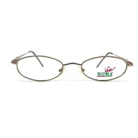 48-19-140 Via Roma Vr567-brn Vr567 Brn Gold Oval Eyeglasses Frames B3