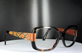338-s Via Spiga 551 Womens Brown Tortoise Glam Round Eyeglasses Frames Only