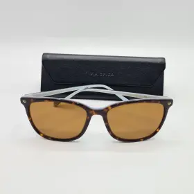350-s Via Spiga Zyloware 550 Eyeglasses Square Brown Tortoise 55-16 135