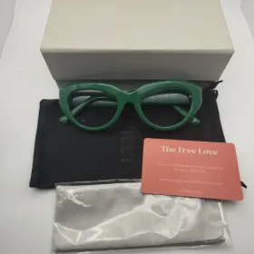 1223-a Vicci Violetta Green Mb Eyeglass Frames With Case And Cloth