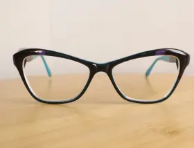 53-16-140 Vint & York C.vyblm1 And Coquette Eyeglasses Purple Pizzazz Frames Only