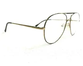 Carter-13 Vintage Anthony Martin Eyeglasses Sunglasses Frames Brown Gold Round Full Rim