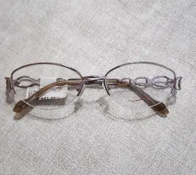 54-17-140 Visage 751658241849 Vis E217 Brown Eyeglasses Frames Nwt 54 Msrp