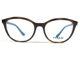 51-17-140 Vogue 053672535631 Eyeglasses Frames Vo5037 2393 Clear Brown Blue Round Cat Eye