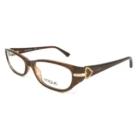 53-16-135 Vogue 2727-b Eyeglasses Frames Vo2727-b 1822 Brown Rectangular Full Rim