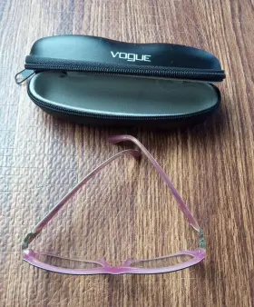 52-16-135 Vogue 2789-b Eyeglasses Frames Vo 2128 Red Silver Rectangular Cat Eye