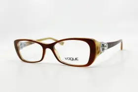 51-16-135 Vogue 2808-h Eyeglasses Frames Vo2808-h 1667 Brown Cat Eye Faux Pearl 16519