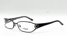 3726-b Vogue New Vo 352 Gloss Black Authentic Eyeglasses 52-17